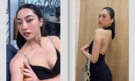 Lương Thùy Linh nuột nà với váy khoét cổ chữ V, Tiểu Vy khoe trọn lưng trần