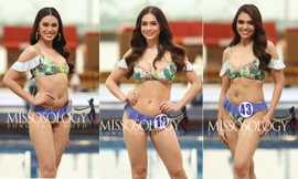 Thí sinh Miss World Philippines bị 'o ép' vòng 1 khi diễn bikini