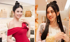 Ngọc Hân trễ nải vai trần nóng bỏng, Á hậu Phương Nga xinh đẹp hóa 'mỹ nhân cổ trang'