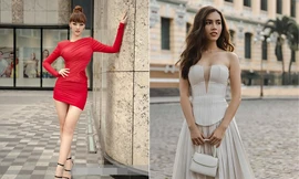 Kiều Loan mặc bó sát khoe body nóng bỏng, Á hậu Hoàng My hiếm hoi diện váy cắt xẻ táo bạo