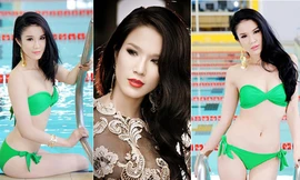 Nhan sắc nóng bỏng của Diệp Lâm Anh thuở đi thi hoa hậu