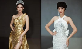 Lương Thuỳ Linh diện váy dạ hội lộng lẫy tựa 'nữ thần', Kiều Loan cá tính với tóc tém