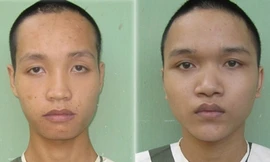 Hai đối tượng Tuấn, Tú tại cơ quan CSĐT