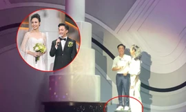 Cường Đôla - Đàm Thu Trang hé lộ bí mật ngày cưới, cô dâu đi giày bệt để đỡ "dìm" ông xã