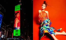 Hoàng Thùy Linh là sao Việt thứ 2 xuất hiện hình ảnh tại Quảng trường Thời đại ở New York