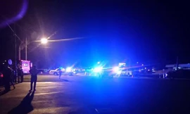 Cảnh sát phong tỏa hiện trường vụ xả súng