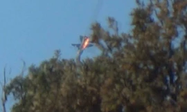 Thời khắc Su-24 của Nga bị không quân Thổ Nhĩ Kỳ bắn hạ. Ảnh: Reuters