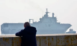 Nga tiếp tục hưởng lợi từ hợp đồng hai tàu Mistral đã ký giữa Pháp và Ai Cập. Ảnh: AFP