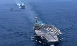 [ẢNH] Mục kích hàng không mẫu hạm Mỹ rời Nhật Bản