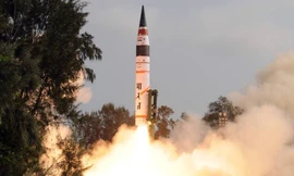 [VIDEO] Sức mạnh tên lửa đạn đạo Agni-V của Ấn Độ