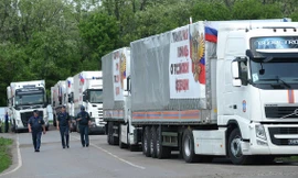 Thêm đoàn xe nhân đạo Nga sang Ukraine