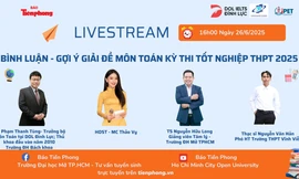 [TRỰC TIẾP] Gợi ý Giải đề Toán thi tốt nghiệp THPT 2025