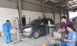 Một trung tâm đăng kiểm của Cục Đăng kiểm Việt Nam tại Hà Nội. Ảnh: Anh Trọng