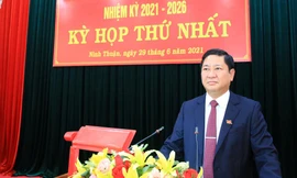 Ông Trần Quốc Nam tái đắc cử Chủ tịch UBND tỉnh Ninh Thuận. Ảnh CÔNG HOAN