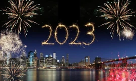 Hân hoan đón năm mới 2023, pháo hoa rực sáng bầu trời