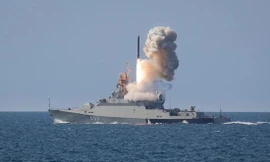 Một quả tên lửa chống hạm Kalibr được phóng trong một cuộc diễn tập trước đó. Ảnh tư liệu