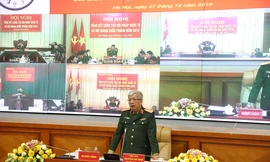 Thượng tướng Nguyễn Chí Vịnh phát biểu tại hội nghị