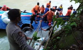 Hiện trường vụ tai nạn. Ảnh: Dok. Polda Sulse