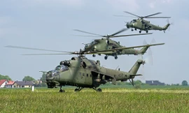 Nga đưa 8 trực thăng quân sự đến Mông Cổ. Ảnh: JetPhotos.net