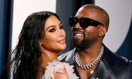 Vợ chồng Kanye West và Kim Kardashian - Ảnh: Reuters
