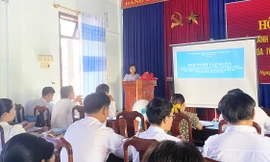 Tập huấn cho cán bộ triển khai chương trình phát triển kinh tế - xã hội vùng DTTS 
