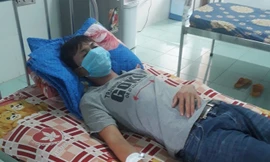 Anh Nguyễn Đình Cường bị đánh đa chấn thương, đang điều trị tại bệnh viện