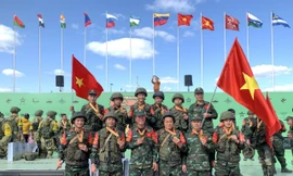 Đội tuyển Công binh QĐND Việt Nam. Ảnh: QĐND Việt Nam