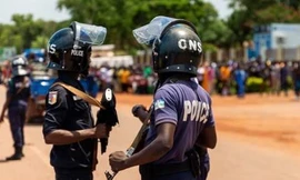 Cảnh sát ở Bangui. Ảnh RT