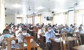 Đại biểu tham gia Hội nghị tại xã Quách Phầm Bắc, huyện Đầm Dơi