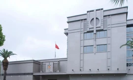 Lãnh sự quán Trung Quốc tại TP Houston, bang Texas, Mỹ. Ảnh: STEVE CAMPBELL/AP/NYT