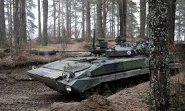Ảnh minh họa: Một chiếc xe tăng của Lực lượng Phòng vệ Phần Lan
