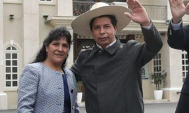 Tổng thống Pedro Castillo và đệ nhất phu nhân Lilia Paredes. | Nguồn: Editora Peru