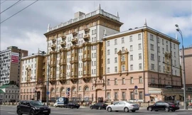 Đại sứ quán Mỹ tại Moskva. Ảnh: Reuters