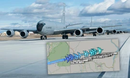 20 máy bay tiếp dầu KC-135 của không quân Mỹ đồng loạt cất cánh