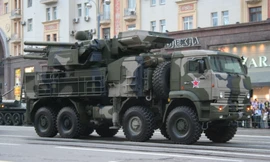 Hệ thống tên lửa phòng thủ Pantsir. Ảnh: Wikipedia