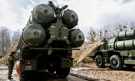 Hệ thống phòng thủ tên lửa S-400. Ảnh: Tass