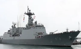 Tàu hải quân Hàn Quốc. Ảnh: Yonhap