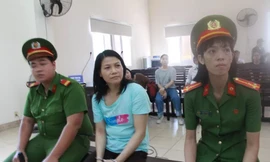 Bị cáo Nguyễn Ngọc Tâm Huyên tham gia phiên tòa sơ thẩm sáng 26/6