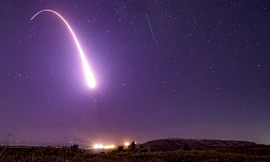 Một vụ phóng tên lửa đạn đạo liên lục địa Minuteman III. Ảnh: Không quân Mỹ
