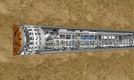 Đoạn ngầm của tuyến đường sắt Nhổn – ga Hà Nội nằm ở độ sâu từ 21-22 m