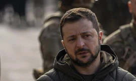 Tổng thống Ukraine Volodymyr Zelensky. Ảnh: AP