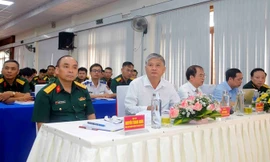 Các đại biểu dự khai mạc lớp tập huấn. Ảnh Phan Định. 