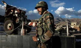 Binh sỹ Ấn Độ ở khu vực biên giới.