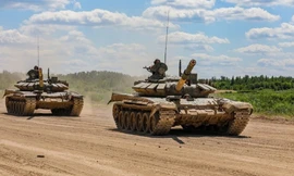 Nga triển khai xe tăng T-72B3 tới quần đảo tranh chấp với Nhật Bản