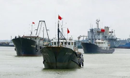 Tàu cá Trung Quốc. (Ảnh: ITN)