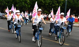 Vũng Tàu diễu hành bằng xe đạp hưởng ứng Tháng Hành động vì bình đẳng giới