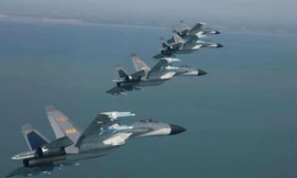 Máy bay chiến đấu J-16 của không quân Trung Quốc. Ảnh: Wexin