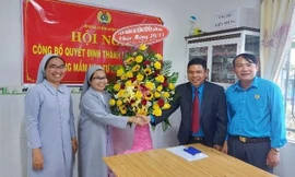 Thành lập công đoàn cơ sở trường học thuộc cơ sở tôn giáo ở Lâm Đồng. Ảnh Thùy Trâm