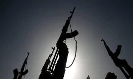 Phiến quân Houthi ở Yemen. Ảnh: AP