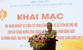 Tập huấn nâng cao nghiệp vụ công tác bình đẳng giới trong CAND